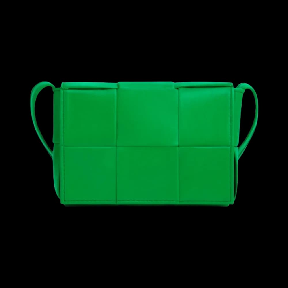Bottega Veneta Mini Leather Cassette Parakeet